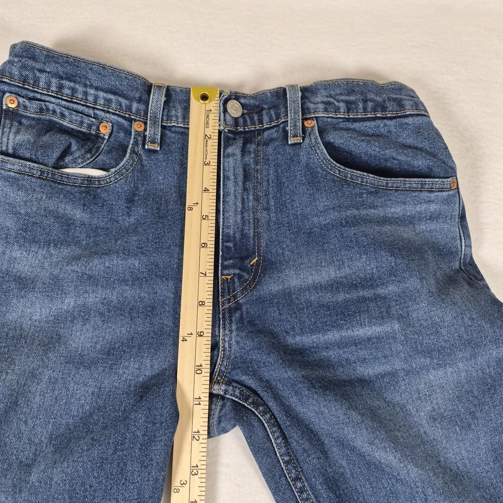 Levi's 512 Blue Jeans Men's Size 32x32 Slim Taper Mid-Wash Stretch Denim Casual